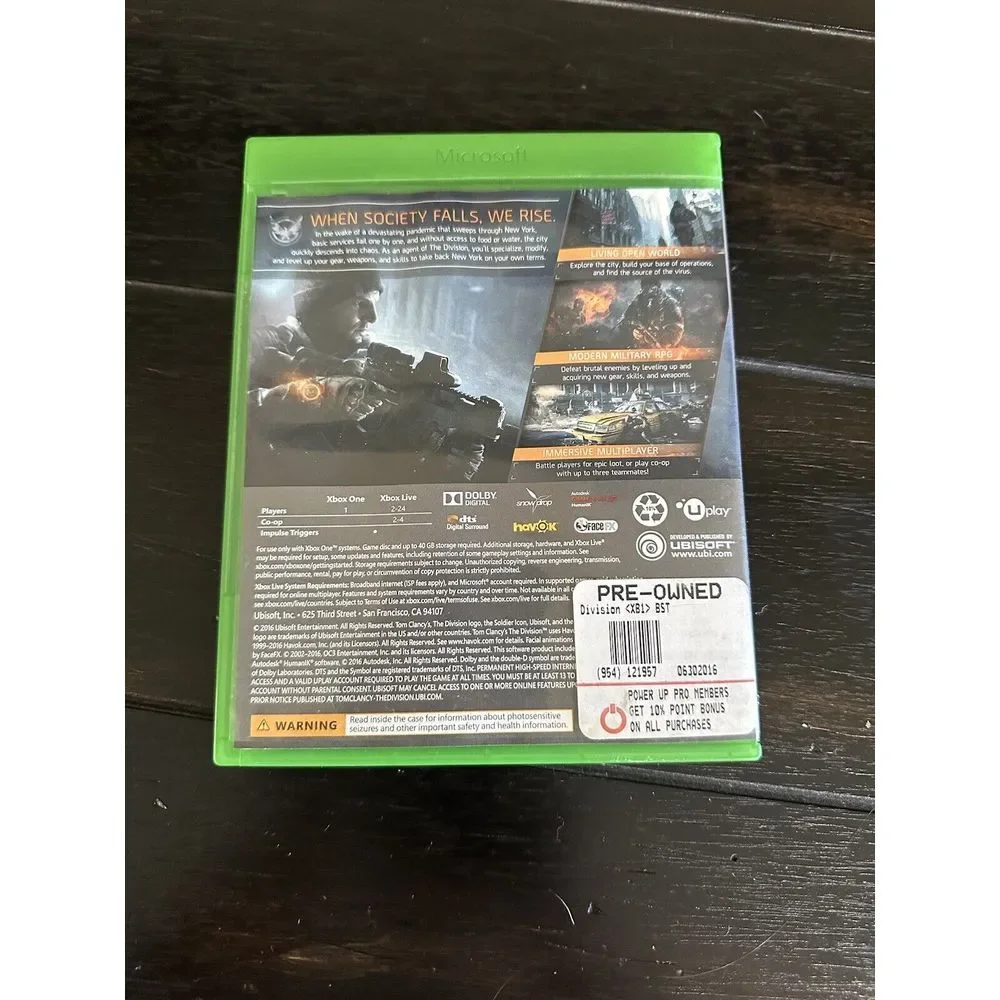 Tom Clancy's: The Division‎ - Microsoft Xbox One